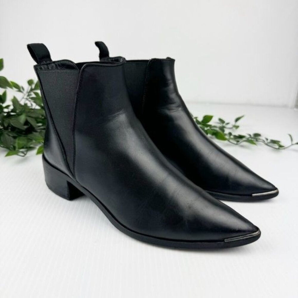 Acne Studios Black Jensen Ankle Boots 6.5 - Picture 1 of 10